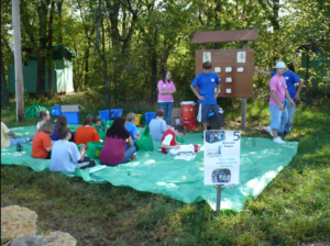 JDLA students teach an environmental education program to children