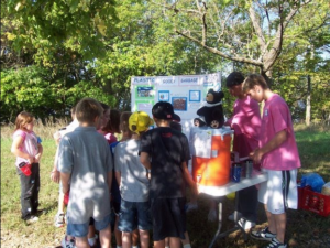 JDLA students teach an environmental education program to children