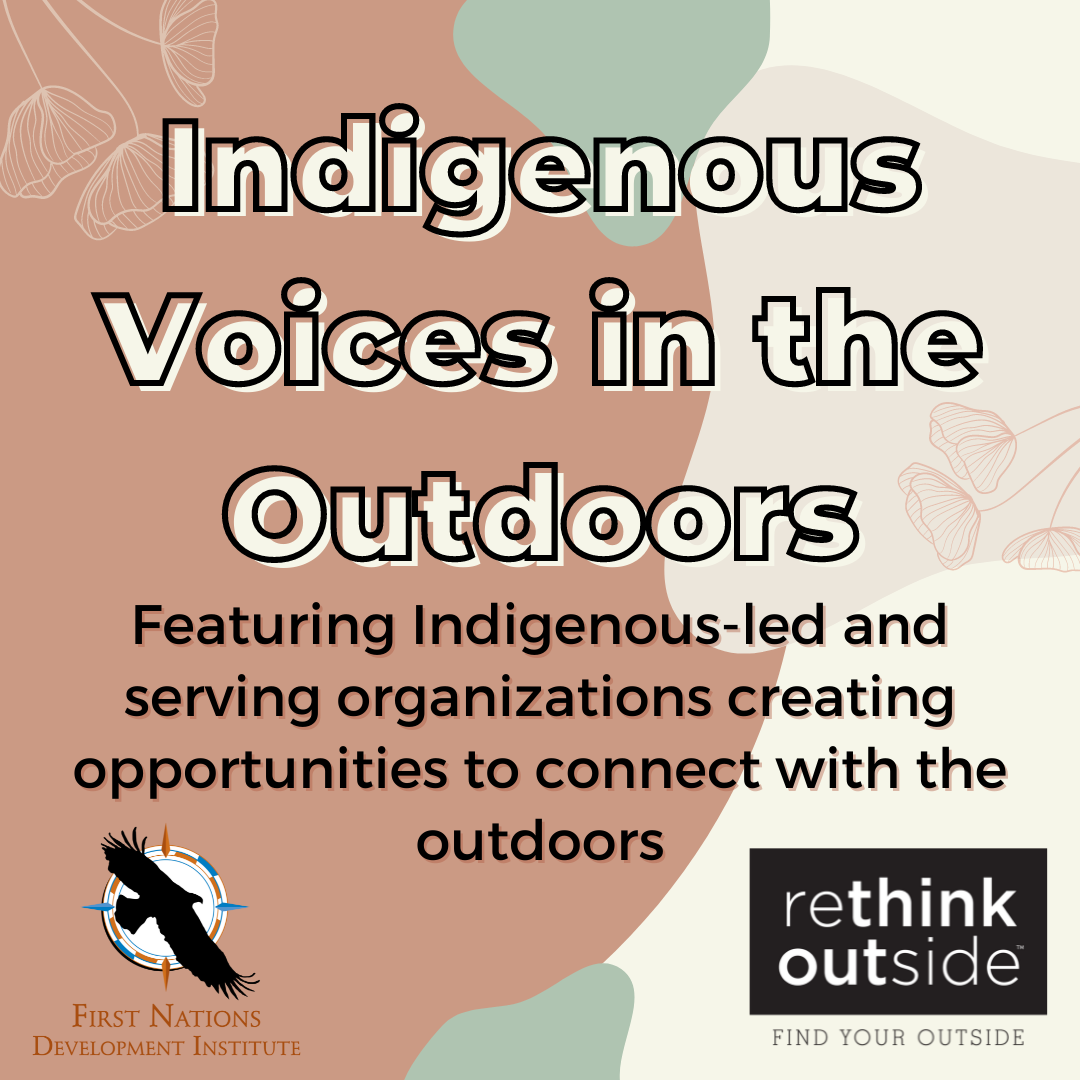 Indigenous Voices in the Outdoors webinar graphic